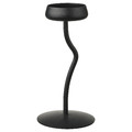 SILVERPÄRON Pillar candle holder, black, 24 cm