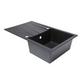 Kitchen Sink Ising 1 Bowl with Drainer, black