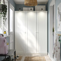 PAX / GULLABERG Wardrobe combination, white/white, 150x60x201 cm