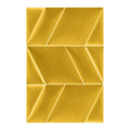 Upholstered Wall Panel Parallelogram Stegu Mollis 15x30cm R, yellow