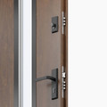 External Door O.K. Doors Temida Black P55 80, right, dark walnut