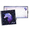 Secret Diary with Lock & Key Unicorn Galaxy