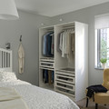 PAX Wardrobe combination, white, 150x58x201 cm