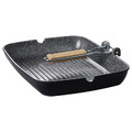 HUSKNUT Grill pan, non-stick coating, black, 36x26 cm