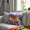 BUSKVICKER Cushion cover, purple/green, 50x50 cm