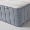 LYNGÖR Divan bed, Vågstranda firm/light blue dark grey, 140x200 cm