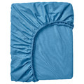 DVALA Fitted sheet, blue, 180x200 cm