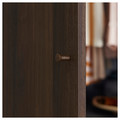 PAX / STORKLINTA Wardrobe combination, dark grey/dark brown stained oak effect, 100x60x236 cm