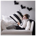 HÖSTAGILLE Cushion cover, stripe pattern white/black, 50x50 cm