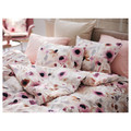 LÖNNHÖSTMAL Duvet cover and pillowcase, multicolour/floral pattern, 150x200/50x60 cm