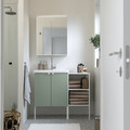 ENHET Bathroom, white/pale grey-green, 64x43x65 cm