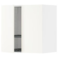 METOD Wall cabinet w dish drainer/2 doors, white/Vallstena white, 60x60 cm