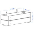 STJÄRNANIS Flower box, outdoor acacia, 43x15 cm