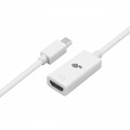 TB Adapter Mini Dispalyport M - HDMI F, white