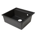 Granite Kitchen Sink Hirase 1 Bowl, black