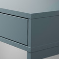 ALEX Desk, grey-turquoise, 132x58 cm