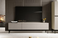 TV Cabinet Nicole 200 cm, cashmere, black legs