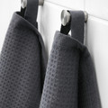 SALVIKEN Washcloth, dark grey, 30x30 cm