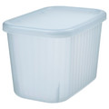 RYKTA Storage box with lid, transparent, 12x18x12 cm/1.5 l