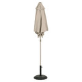 GoodHome Parasol Carambole 270 cm, grey