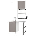 ENHET Laundry, anthracite/grey frame, 123x63.5x87.5 cm