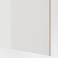 HOKKSUND 4 panels for sliding door frame, high-gloss light grey light grey, 75x236 cm