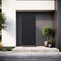 External Door Entrance Door O.K. Doors Hercules 2 RC3 80, left, walnut