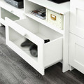 BRIMNES / BERGSHULT TV storage combination, white, 258x41x190 cm