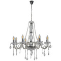 Pendant Lamp Chandelier GoodHome Gacruz 8-p E14, chrome