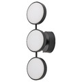 KABOMBA LED wall lamp, dimmable matt/black, 47x14 cm