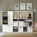 VIHALS Storage combination, white, 200x37x140 cm