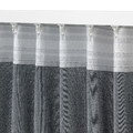 VÄXELBRUK Curtains, 1 pair, blue, 140x300 cm