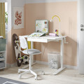 RELATERA Desk combination sit/stand, white/light grey-green, 90x60 cm