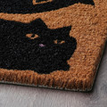 VÄGTYP Door mat, cat black/natural, 40x60 cm