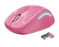 Trust Wireless Optical Mouse YVI FX , pink, hearts