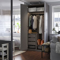 PAX / GULLABERG Wardrobe combination, dark grey/grey, 100x60x236 cm