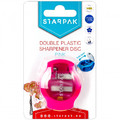 Starpak Double Plastic Sharpener Disc, pink