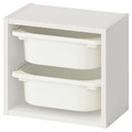 TROFAST Wall storage, white/white, 34x21x30 cm