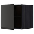 METOD Top cabinet for fridge/freezer, black/Upplöv matt anthracite, 60x60 cm