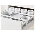 METOD/MAXIMERA Base cab f hob/4 fronts/4 drawers, white, Bodbyn off-white, 60x60 cm