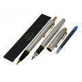 Parker Gift Set IM Steel GT - Fountain Pen & Ballpoint Pen