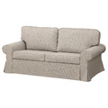 EVERTSBERG 2-seat sofa bed with storage, Skiftebo/beige