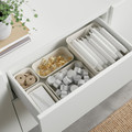 BESTÅ Storage combination with drawers, white, Selsviken high-gloss/white, 180x42x65 cm