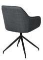 Upholstered Swivel Chair Brenda, dark grey