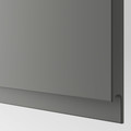 BESTÅ Storage combination with doors, dark grey/Västerviken dark grey, 120x42x202 cm