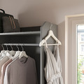 HAUGA Wardrobe combination, grey, 258x55x199 cm