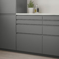 VOXTORP Drawer front, dark grey, 80x20 cm