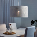 NYMÖ Lamp shade, white/brass colour, 59 cm