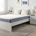 VALEVÅG Pocket sprung mattress, firm, light blue, 180x200 cm