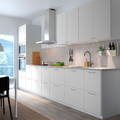 VALLSTENA Front for dishwasher, white, 45x80 cm